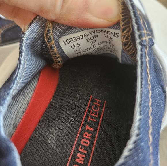 Levi's 1083926 Slip On Shoe Women's 6.5 Blue Casual Canvas Denim Jean Look - Picture 8 of 8